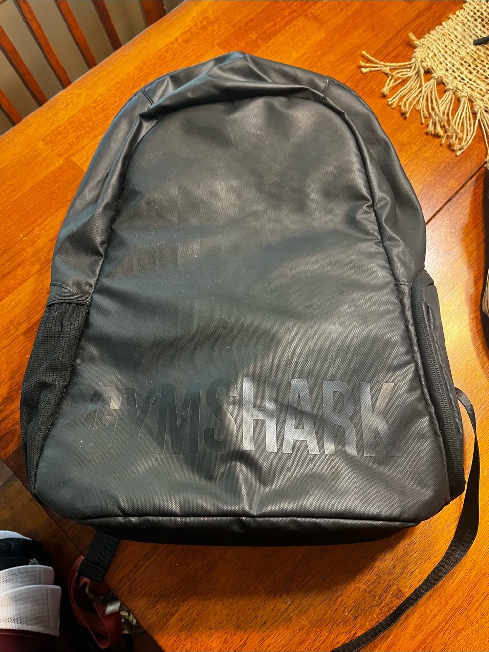 Gymshark Matte Black Men's Backpack with Subtle Logo